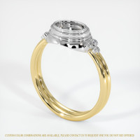 18K White & Yellow Antique Style Ring Setting Video