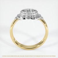 18K White & Yellow Antique Style Ring Setting Image