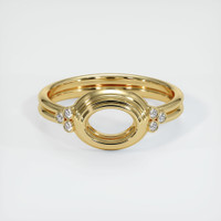 10K Yellow Gold Antique Style Ring Setting Image