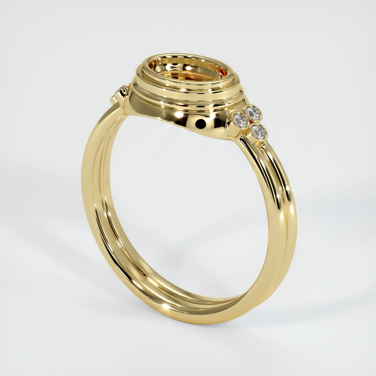 14K Yellow Gold Antique Style Ring Setting