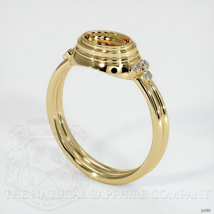 14K Yellow Gold Antique Style Ring Setting