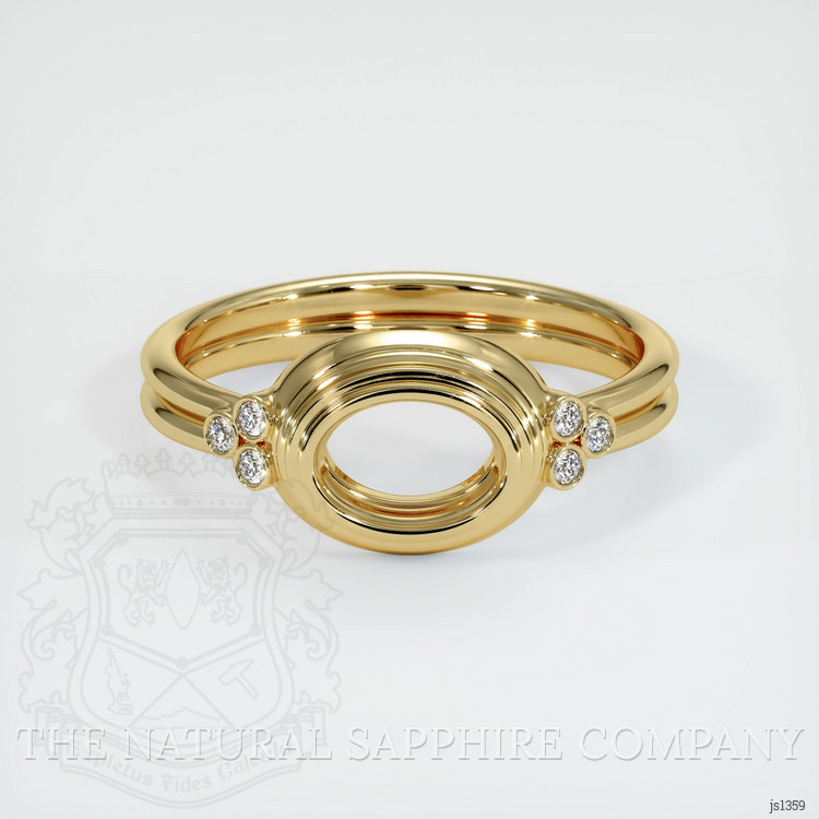 14K Yellow Gold Antique Style Ring Setting