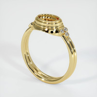 18K Yellow Gold Antique Style Ring Setting Video