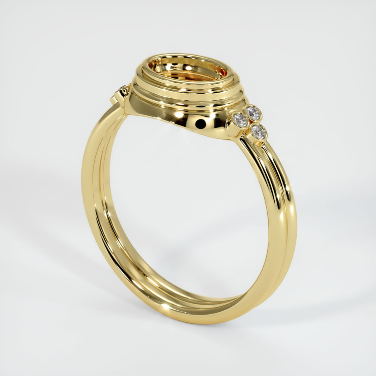 18K Yellow Gold Antique Style Ring Setting