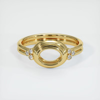 18K Yellow Gold Antique Style Ring Setting Image