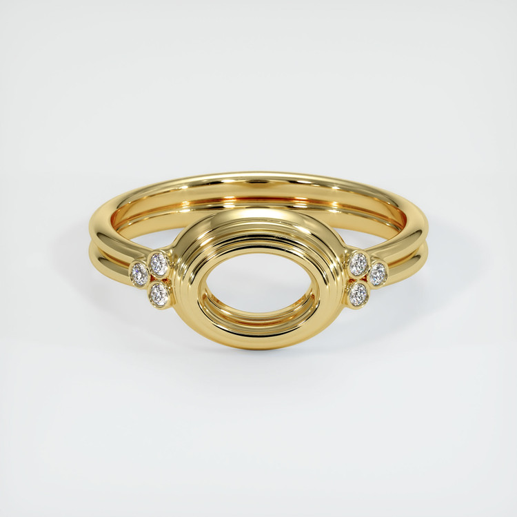 18K Yellow Gold Antique Style Ring Setting
