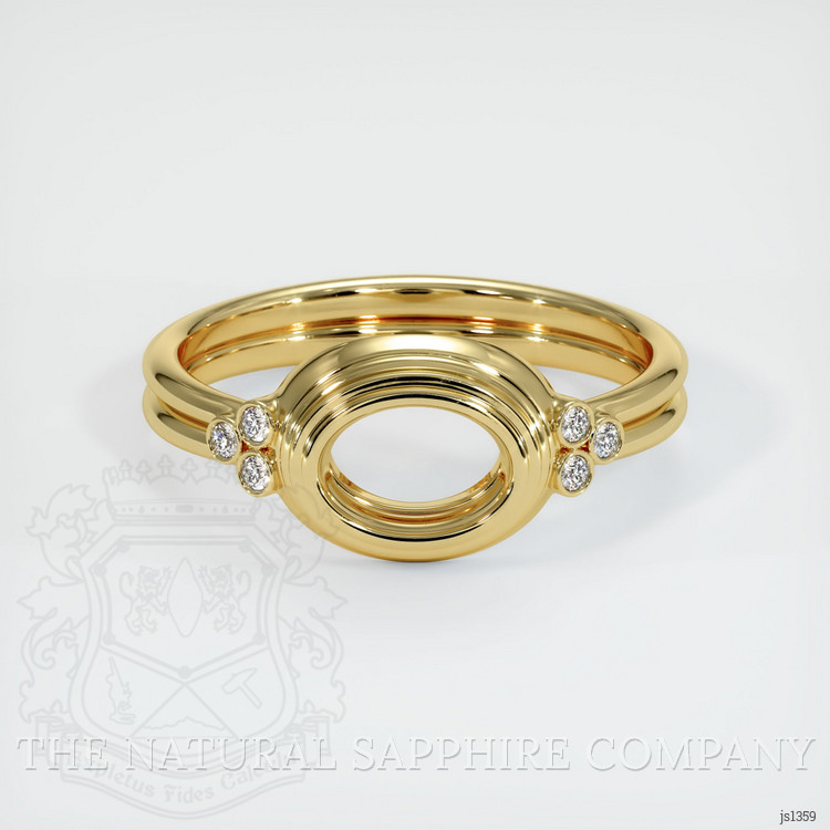 18K Yellow Gold Antique Style Ring Setting
