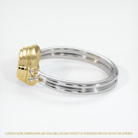 14K Yellow & White Antique Style Ring Setting Image