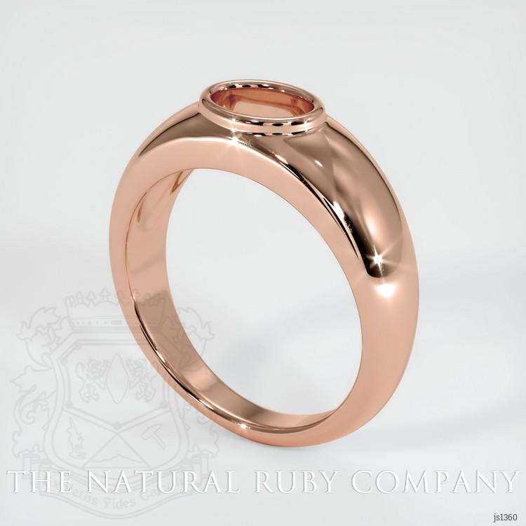 14K Rose Gold Men's Ring Setting