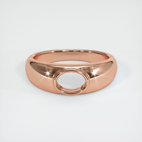 14K Rose Gold Men's Ring Setting Image