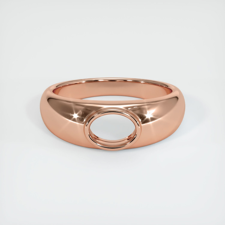 14K Rose Gold Men's Ring Setting