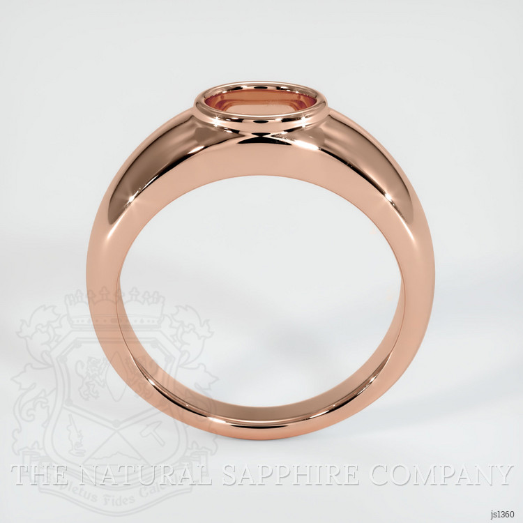 14K Rose Gold Men's Ring Setting
