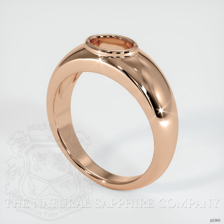 18K Rose Gold Men's Ring Setting