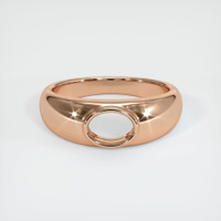 18K Rose Gold Men's Ring Setting Image