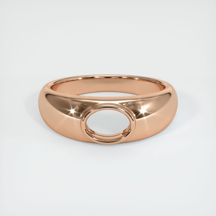 18K Rose Gold Men's Ring Setting