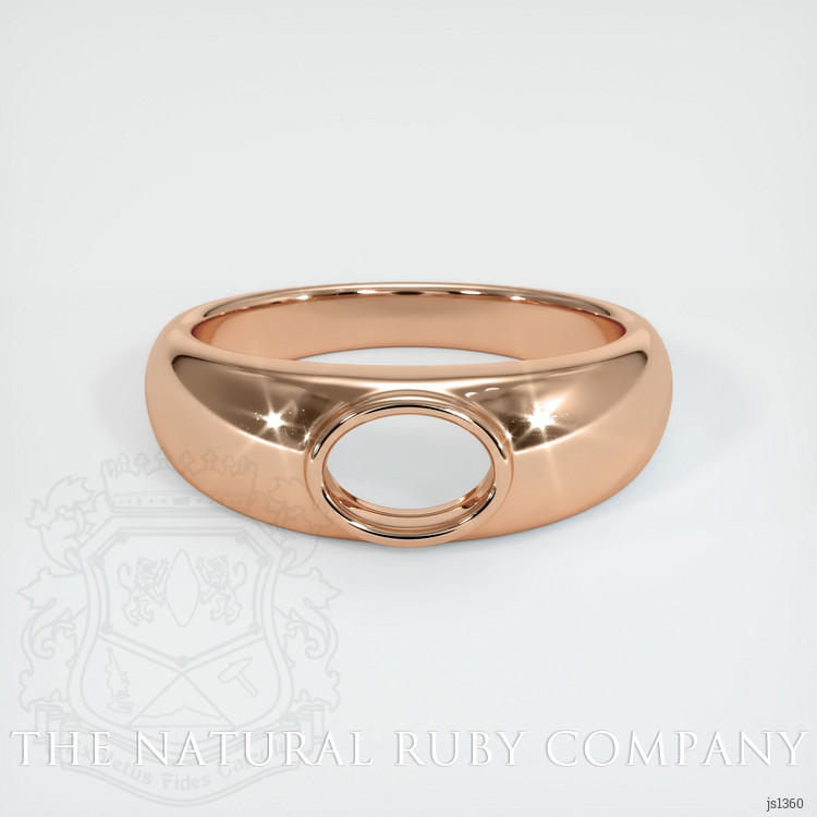 18K Rose Gold Men's Ring Setting
