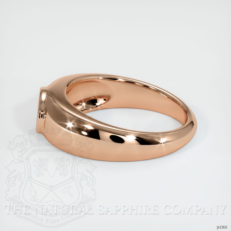 18K Rose Gold Men's Ring Setting