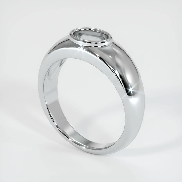 10K White Gold Men's Ring Setting