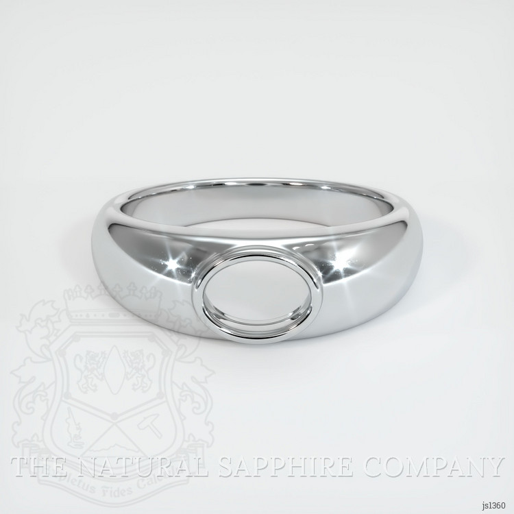 10K White Gold Men's Ring Setting