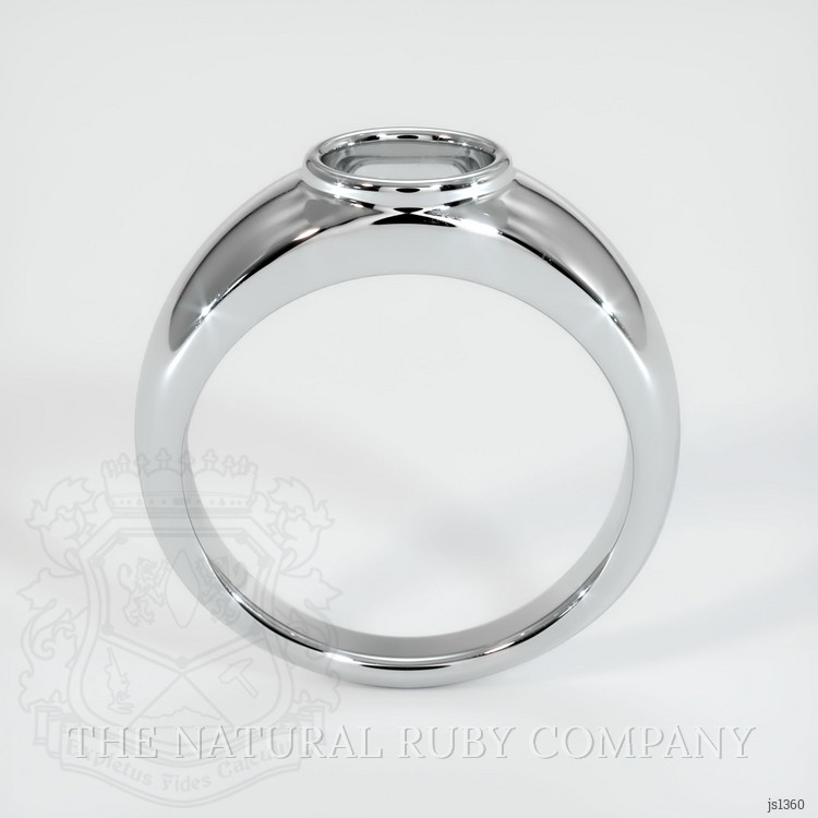 10K White Gold Men's Ring Setting
