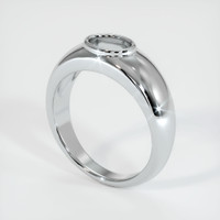 14K White Gold Men's Ring Setting Video