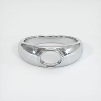18K White Gold Men's Ring Setting Image