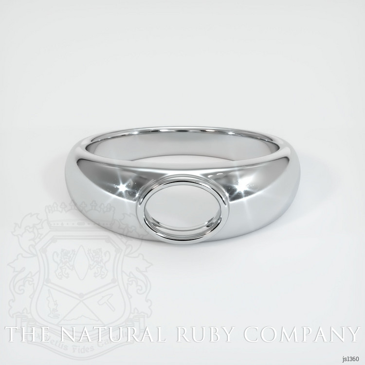 18K White Gold Men's Ring Setting
