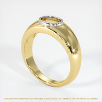 14K White & Yellow Men's Ring Setting Video