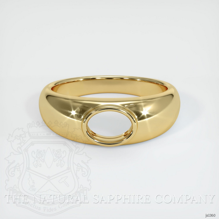 10K Yellow Gold Men's Ring Setting