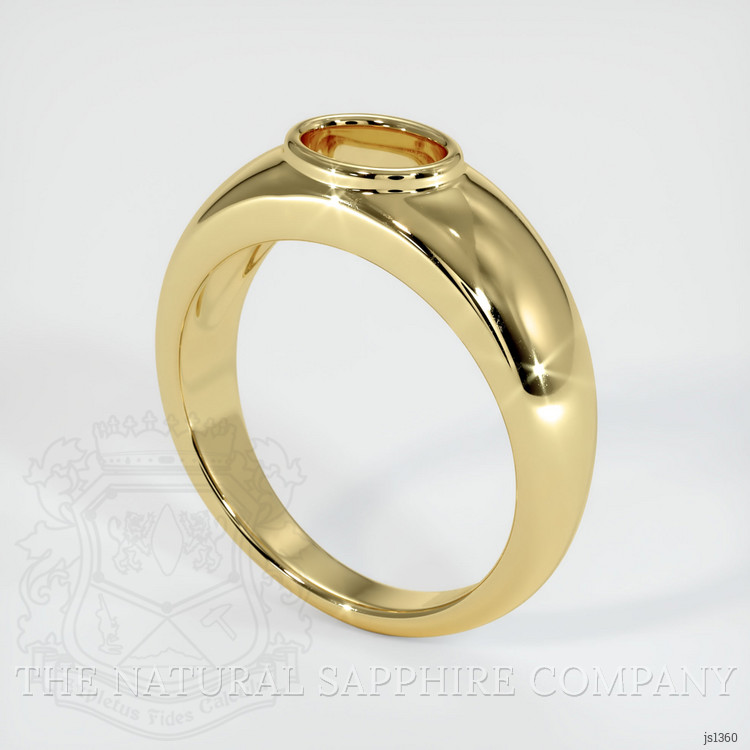18K Yellow Gold Men's Ring Setting