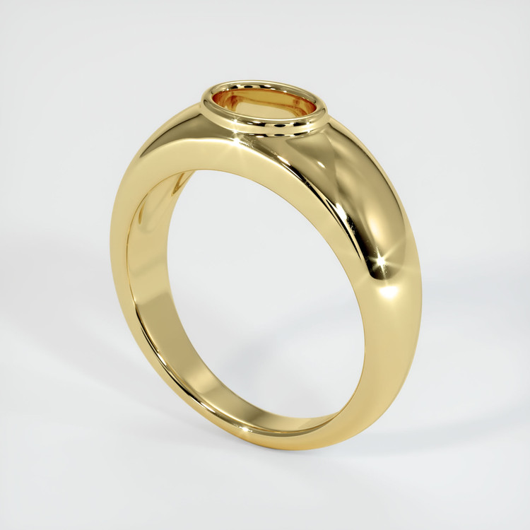 18K Yellow Gold Men's Ring Setting