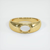 18K Yellow Gold Men's Ring Setting Image
