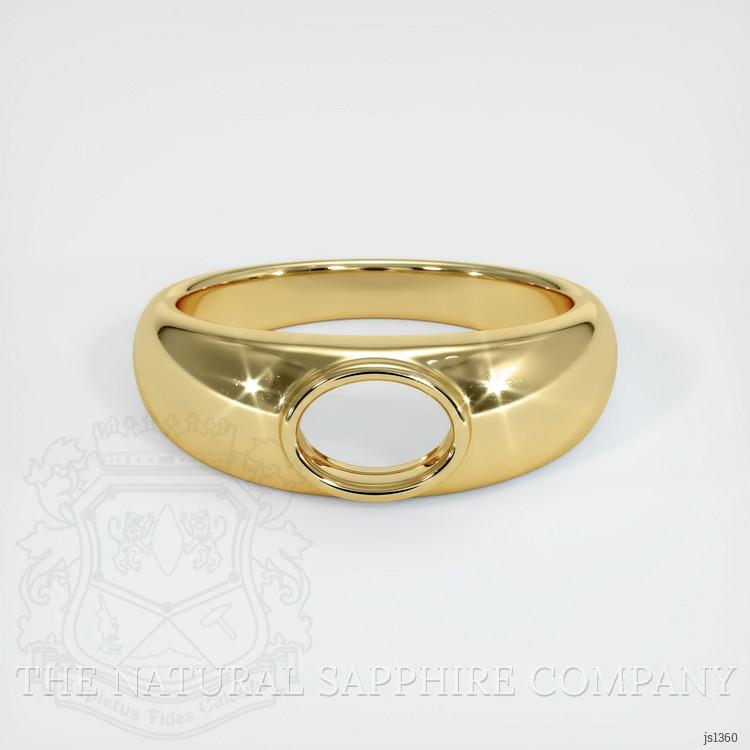 18K Yellow Gold Men's Ring Setting