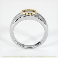 14K Yellow & White Men's Ring Setting Image
