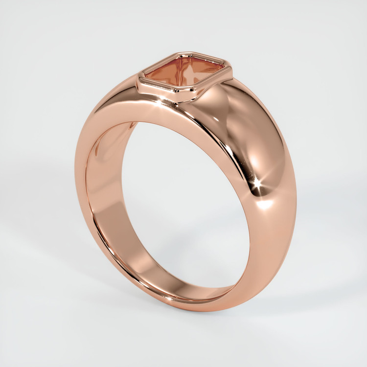 14K Rose Gold Men's Ring Setting