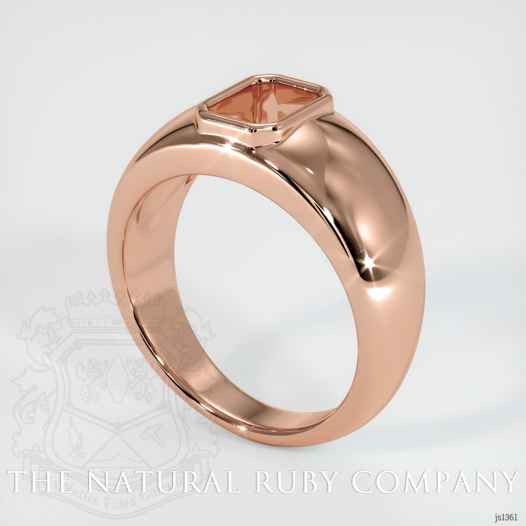 14K Rose Gold Men's Ring Setting