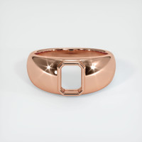 14K Rose Gold Men's Ring Setting Image