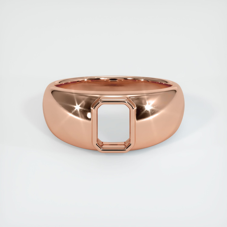 14K Rose Gold Men's Ring Setting