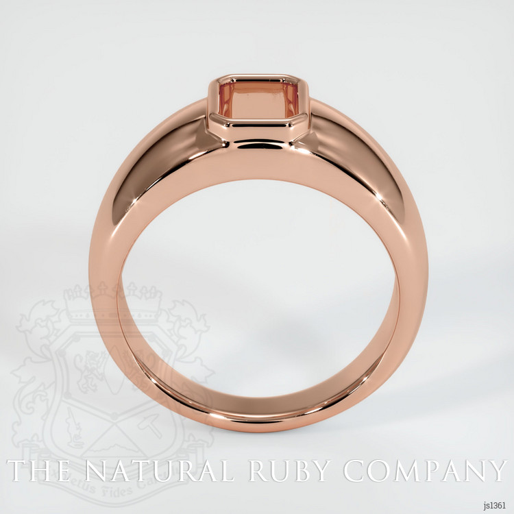 14K Rose Gold Men's Ring Setting