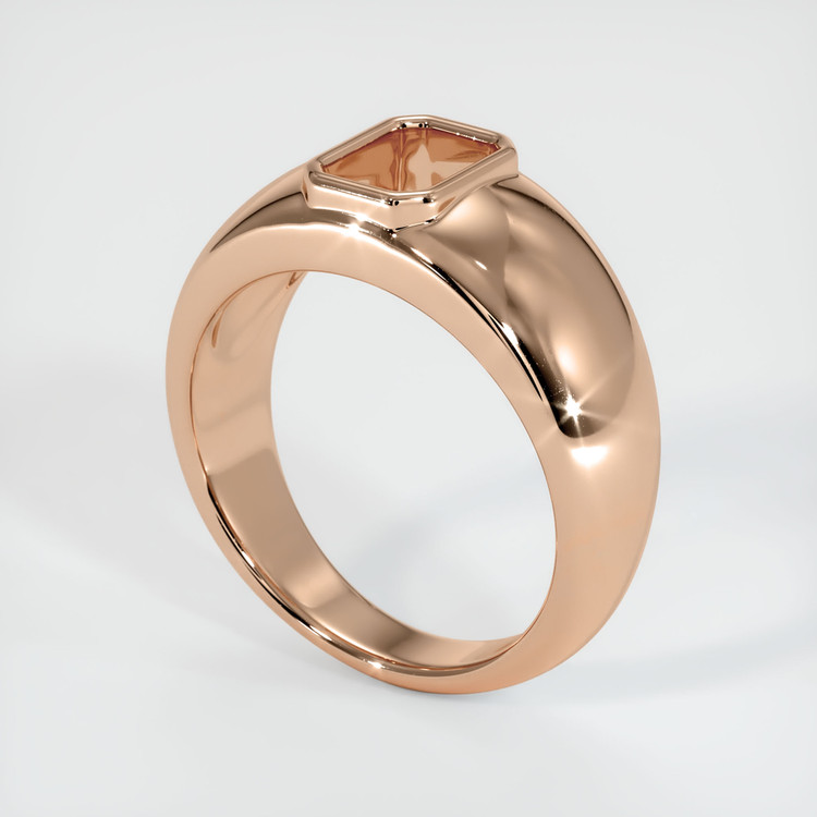 18K Rose Gold Men's Ring Setting