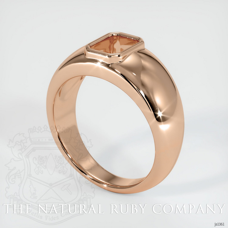 18K Rose Gold Men's Ring Setting
