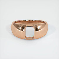 18K Rose Gold Men's Ring Setting Image