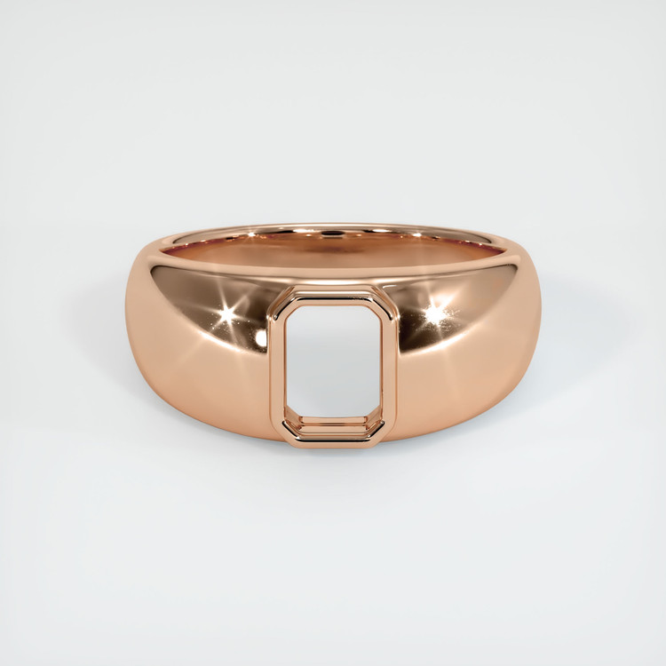 18K Rose Gold Men's Ring Setting