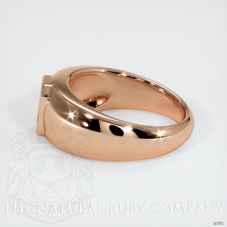 18K Rose Gold Men's Ring Setting