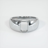 18K White Gold Men's Ring Setting Image