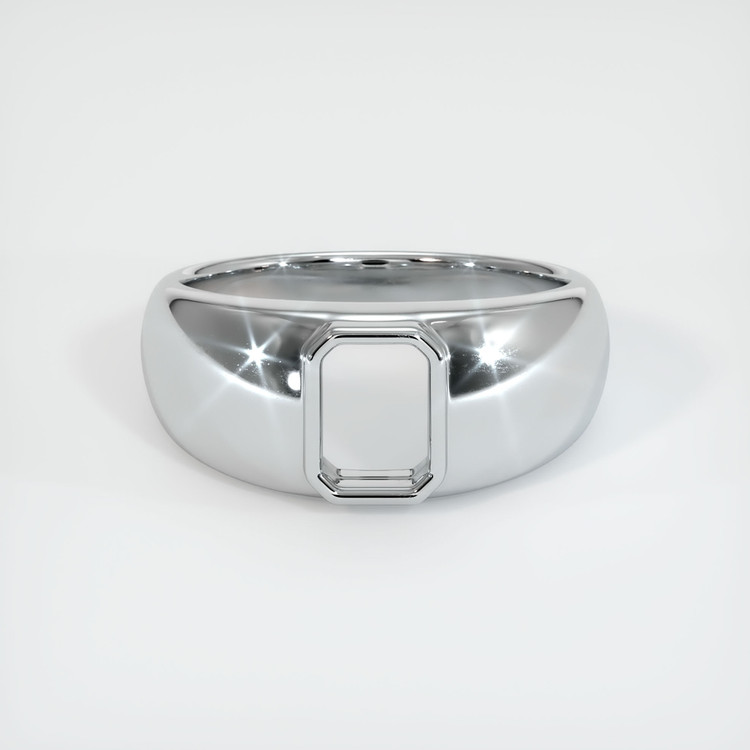 18K White Gold Men's Ring Setting