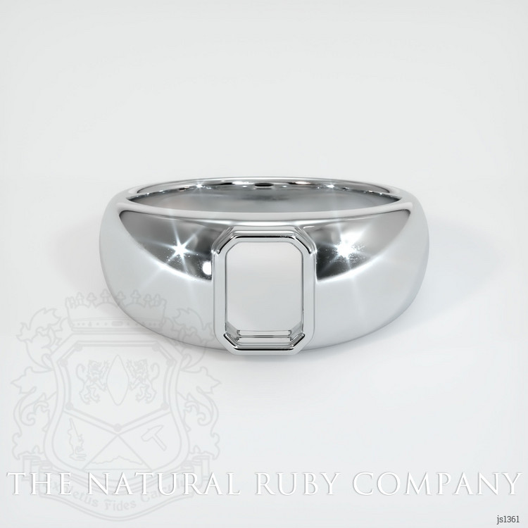 18K White Gold Men's Ring Setting