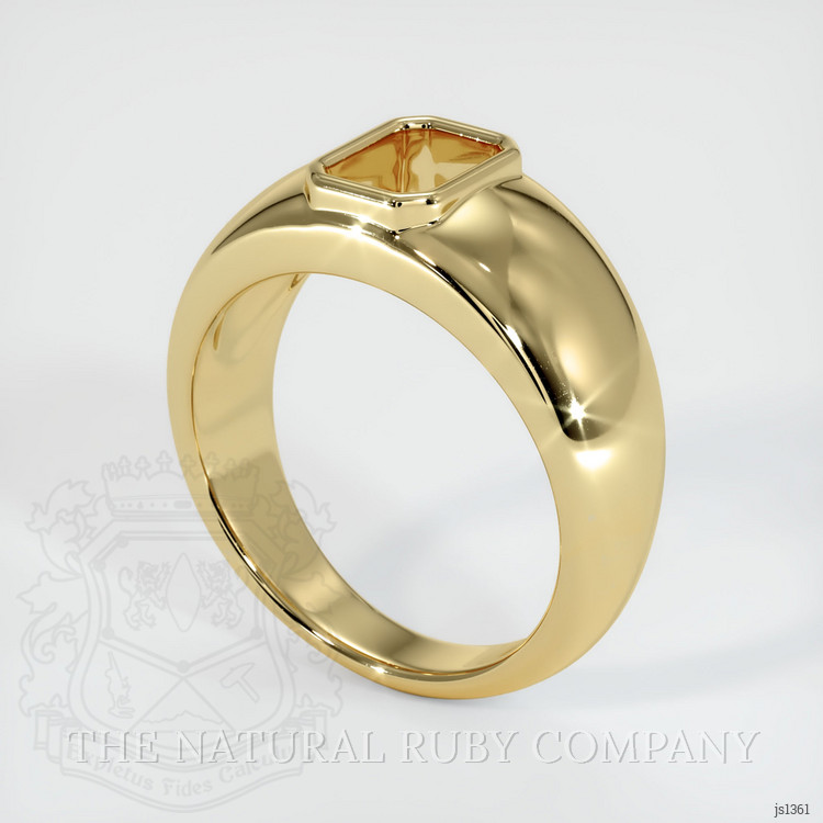 10K Yellow Gold Men's Ring Setting