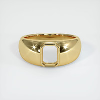10K Yellow Gold Men's Ring Setting Image