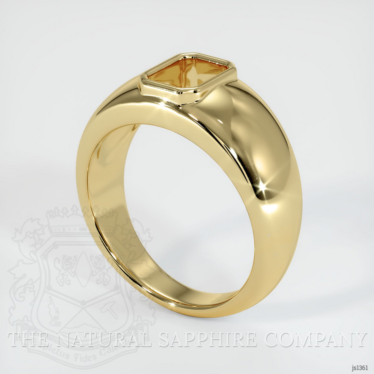 14K Yellow Gold Men's Ring Setting